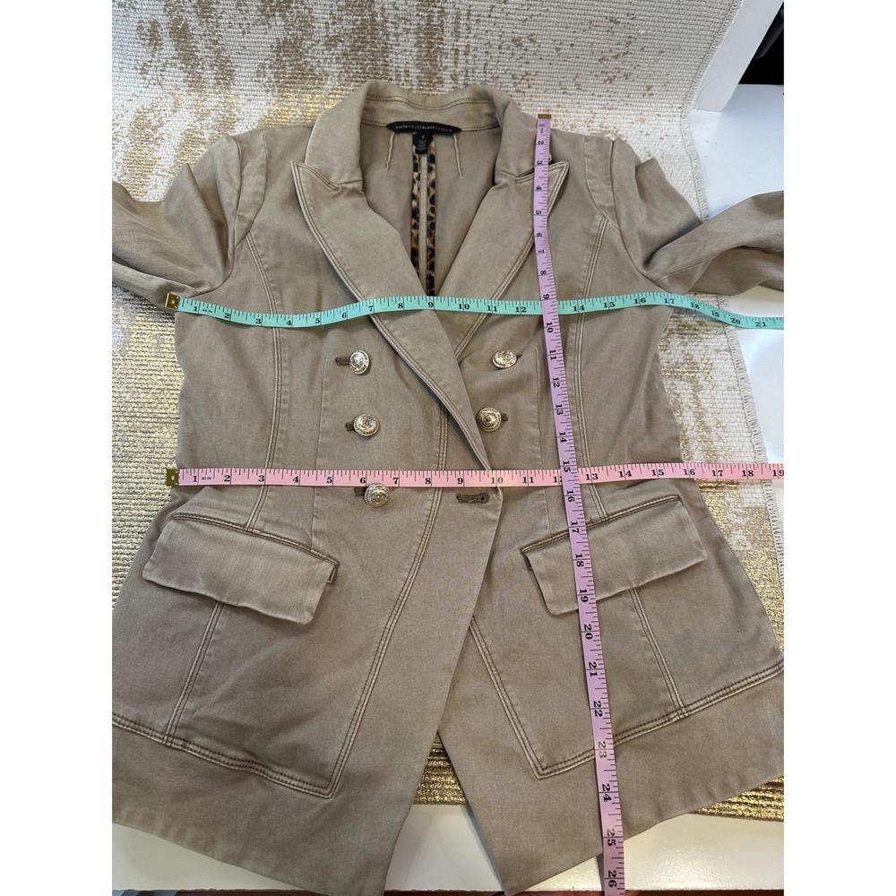 WHITE HOUSE BLACK MARKET Tan Trophy Jacket Blazer | Size 6 - Picture 15 of 16